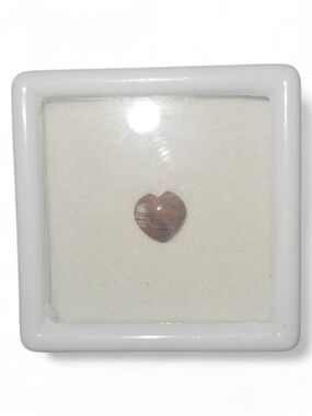 Coffee Obsidian Heart Cabochon